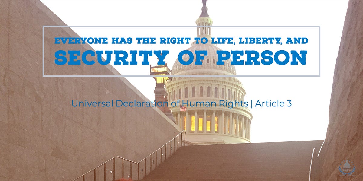 On Life, Liberty, & Security of Person by UNANCA