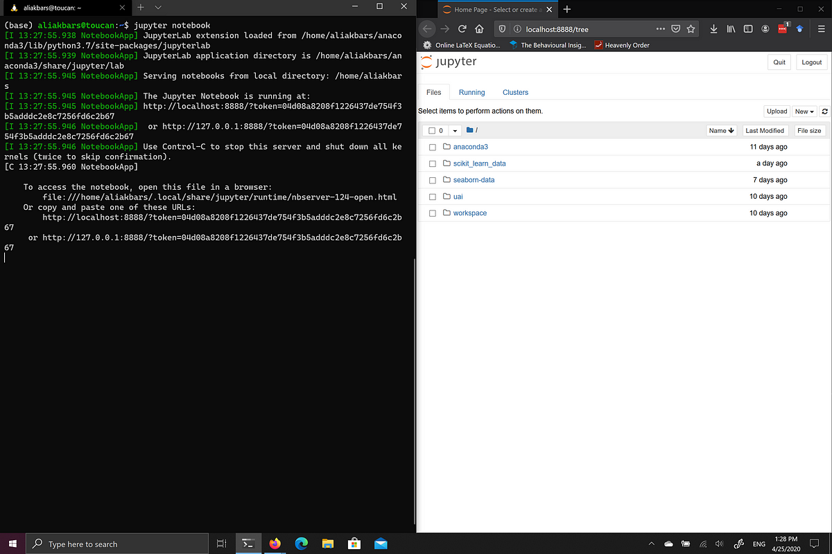 Running Jupyter Notebook on WSL while Using Firefox on Windows