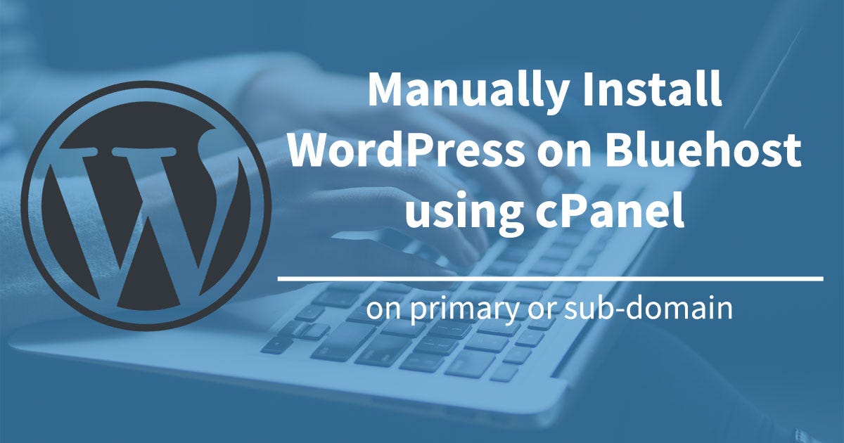 Install Wordpress On Subdomain Using Cpanel Blogcandor Medium Images, Photos, Reviews