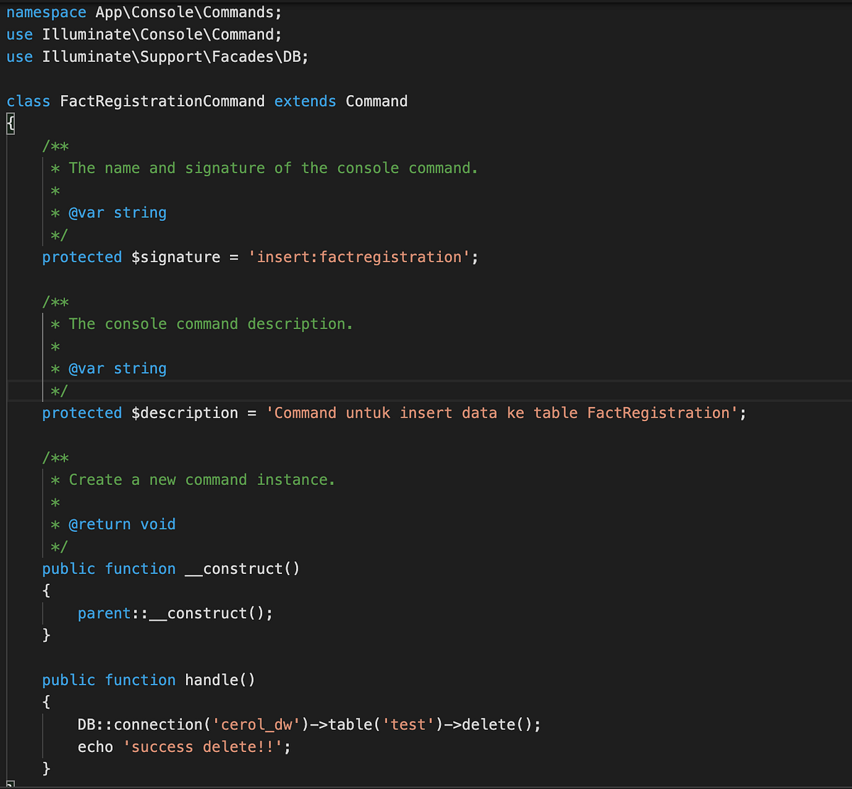 Cron job Laravel via Task Scheduler Command panggrayta dido Medium