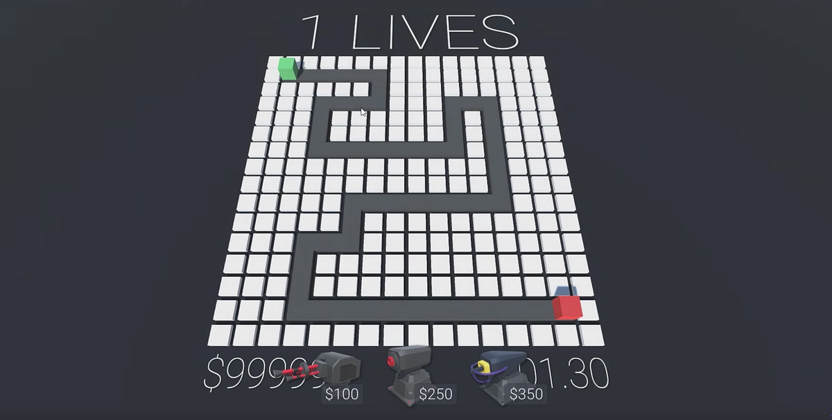 Make a Tower defense game a tutorial in 28 parts by Brackeys