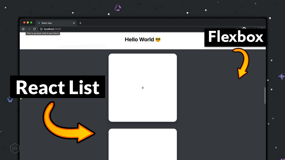 Vertical Scrolling List/Grid with FlexBox using React