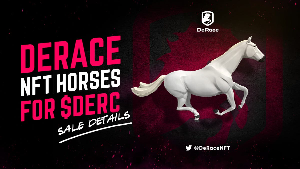 ? DeRace NFT Horses Exclusively for $DERC: Sale Details | by DeRace |  Medium