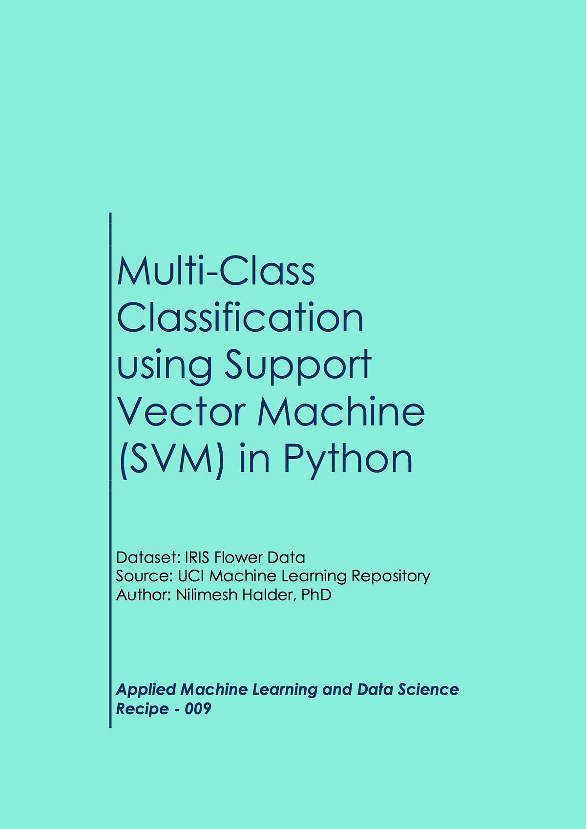 svm machine learning python example
