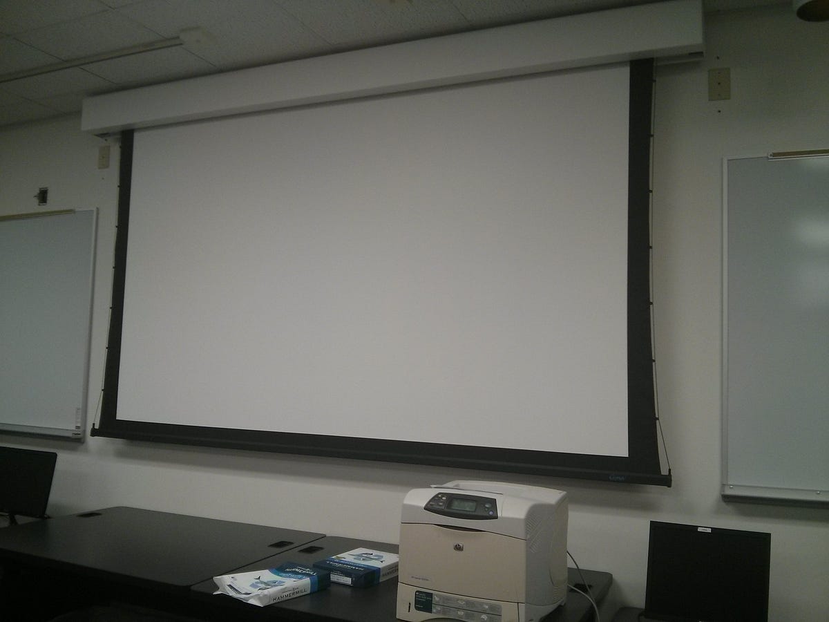Dana 132 Rear Projector Screen. A lot of times when we do presentations
