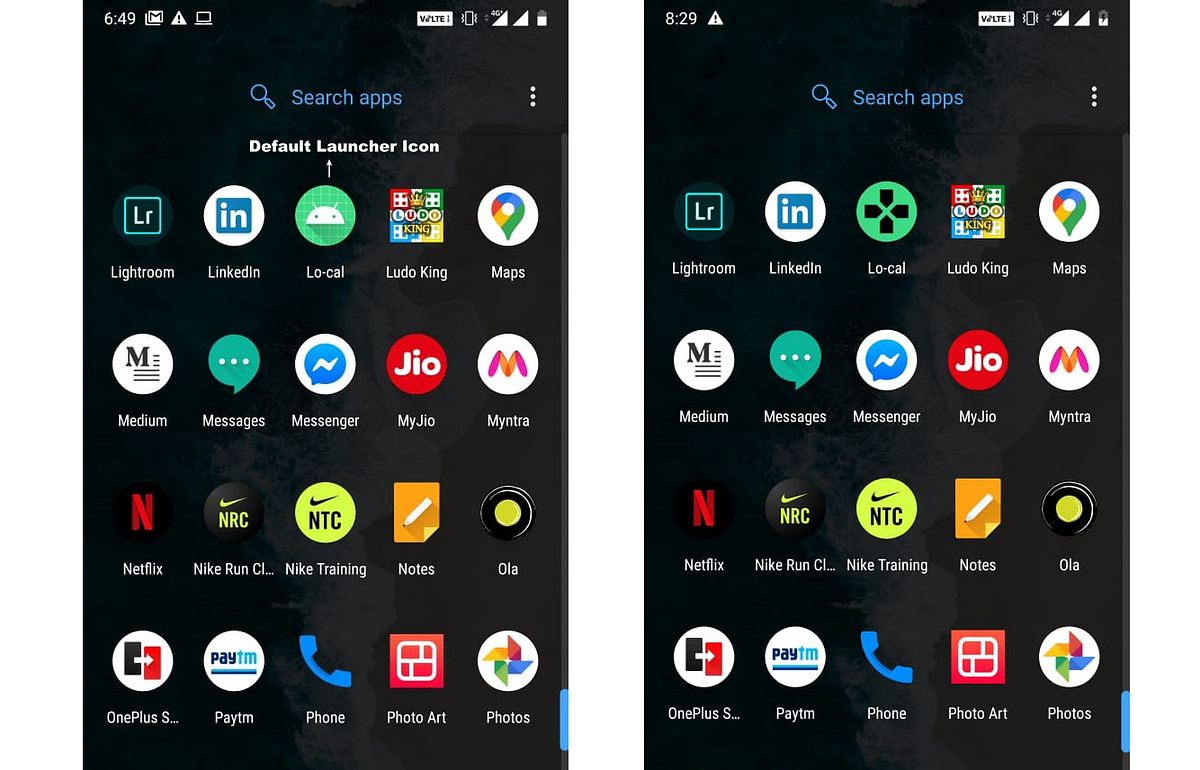 Changing Launcher Icon of an App. All apps created in Android Studio come…  | by Shashank Mohabia | Medium