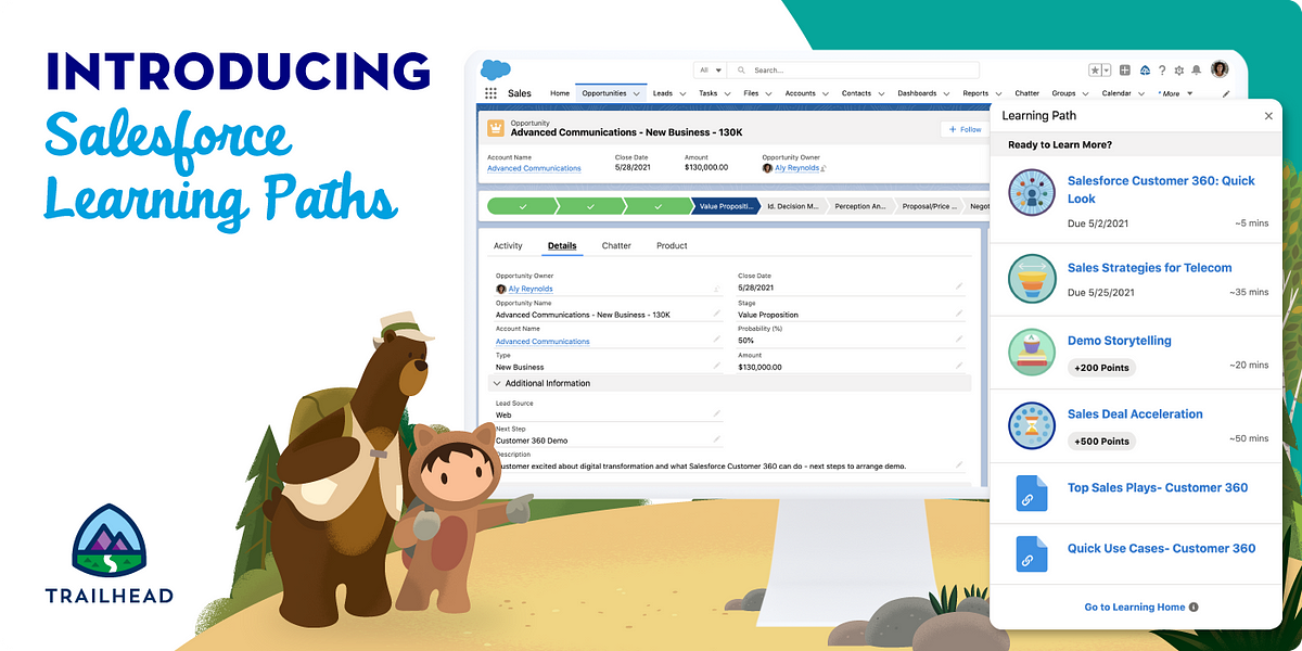 Introducing Salesforce Learning Paths— The Magic of Trailhead Now Inside  Salesforce | The Trailblazer