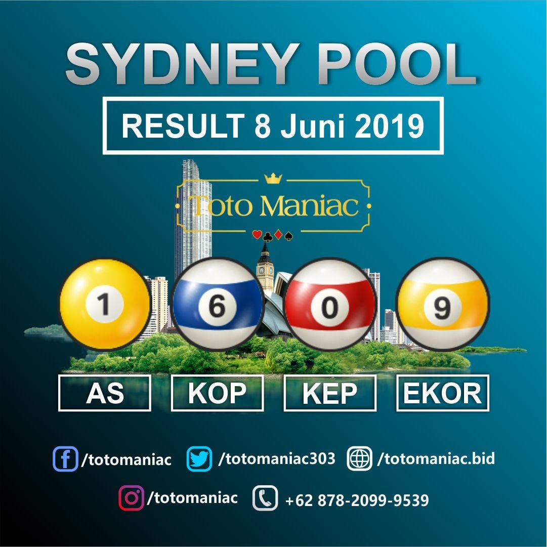 Prediksi Sidney Pools Hari Ini Senin 10 Juni 19 By Video Enak Medium