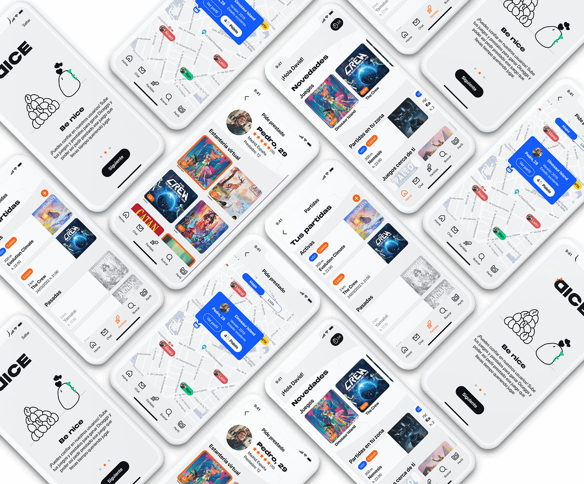 Case study Designing DICE, the ultimate boardgames app by Filippo