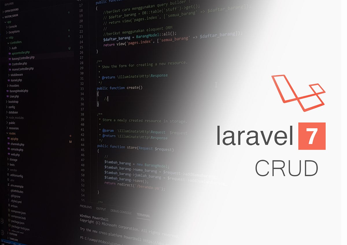 LARAVEL 7 CRUD Part 2 Menggunakan Laravel By Gedetikapermana Medium