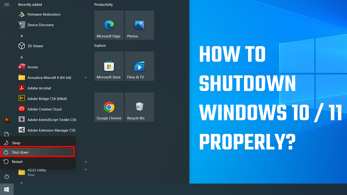 Did you shut down your computer properly? by Hey, Let's Learn