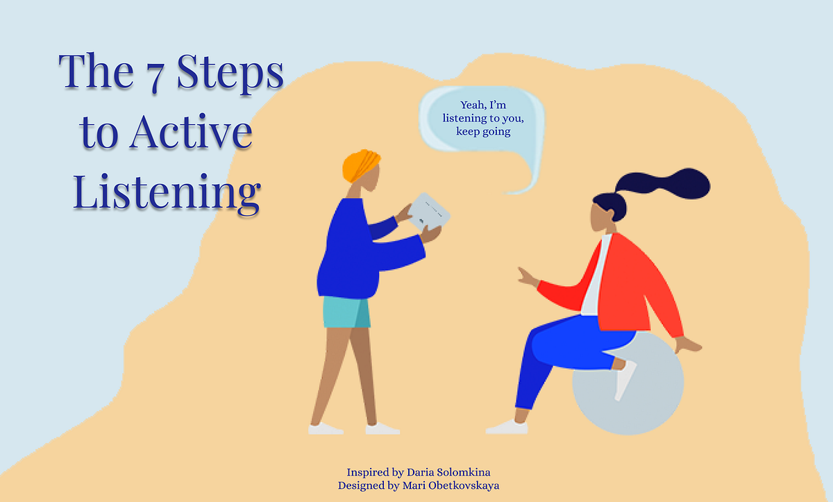 The 7 Steps to Active Listening. Listening — looks so easy, but so