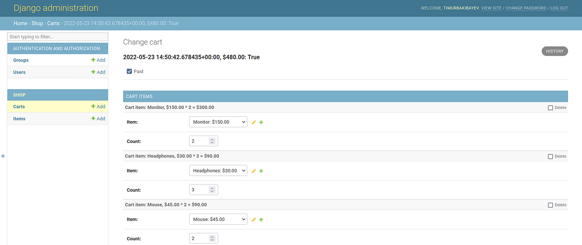 Django Admin Stacked Inline Example Many one Relations By Timur