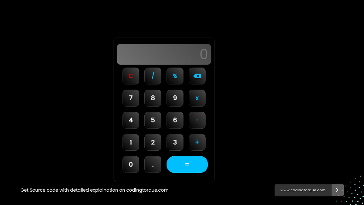 Glassmorphic Calculator using JavaScript - Piyush Patil - Medium