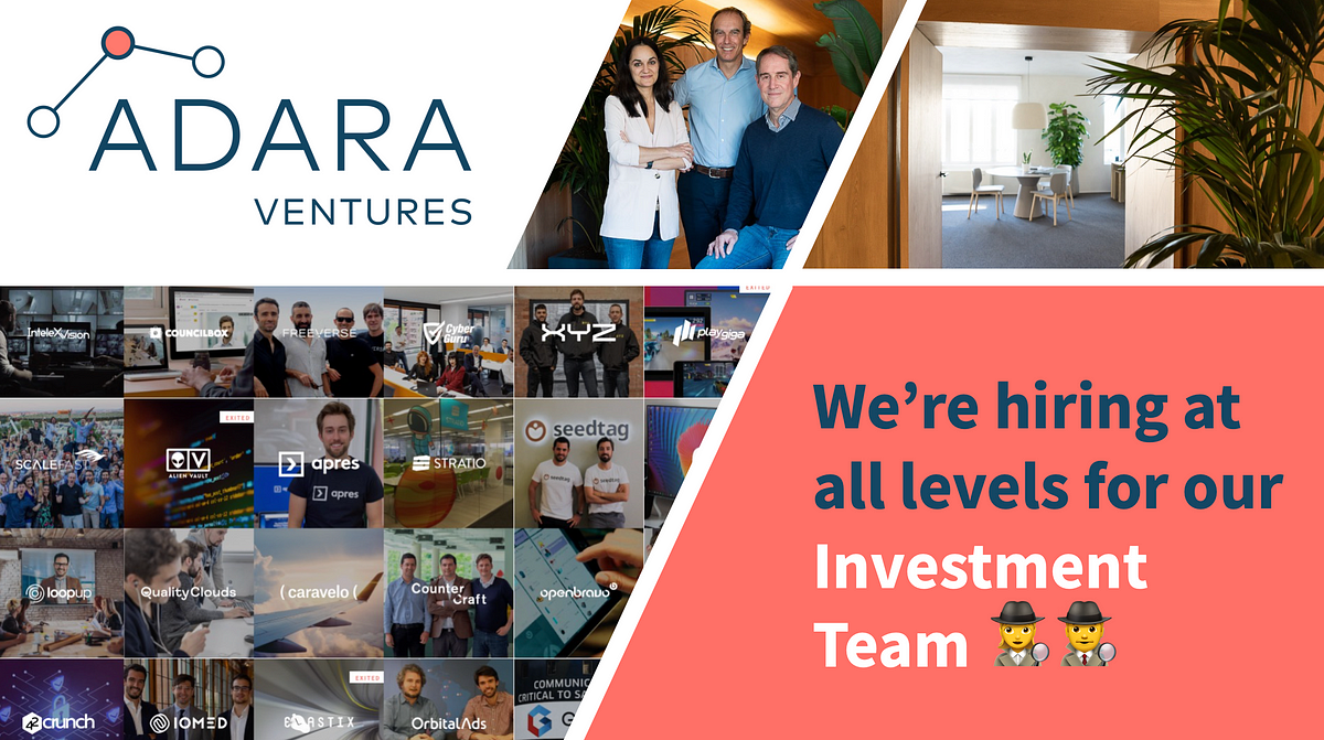 🕵️ We’re hiring: Investment Associate (🇪🇸 Madrid) | by Adara Ventures ...