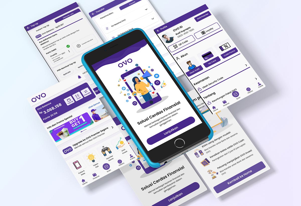 UI/UX Case Study Re-design : OVO — Application for digital payment | by  Putueka | Medium