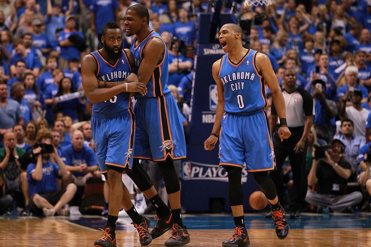 kd james harden russell westbrook