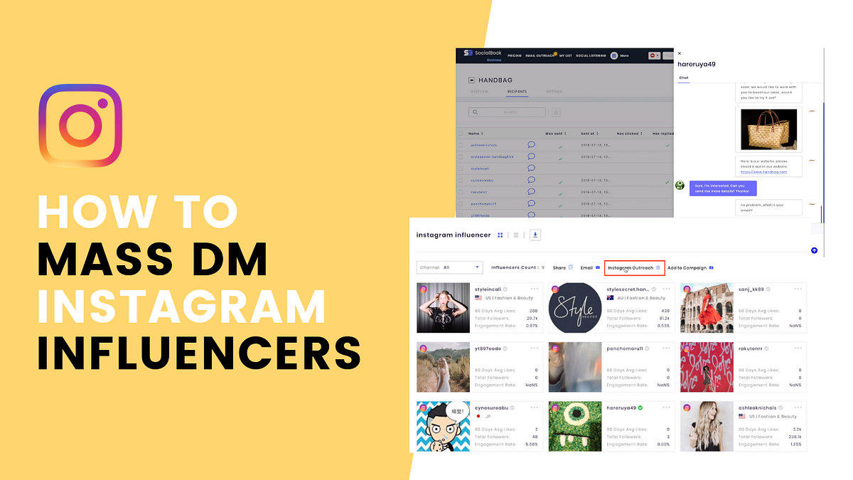 How to Mass DM Instagram Influencers in 4 Steps by SocialBook.io