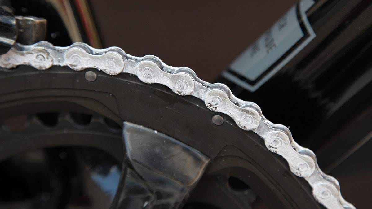 waxing bike chain