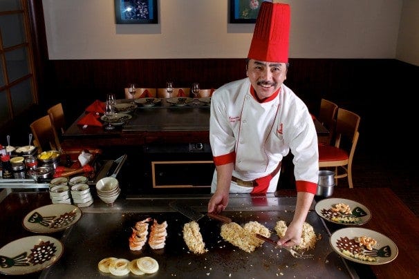 A Complete List Of Benihana Chef Tricks By Keaton Patti Medium