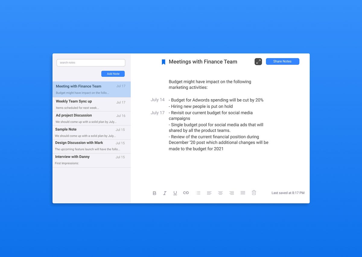 Visualizing a notetaking feature inside Zoom by Karthik Pasupathy