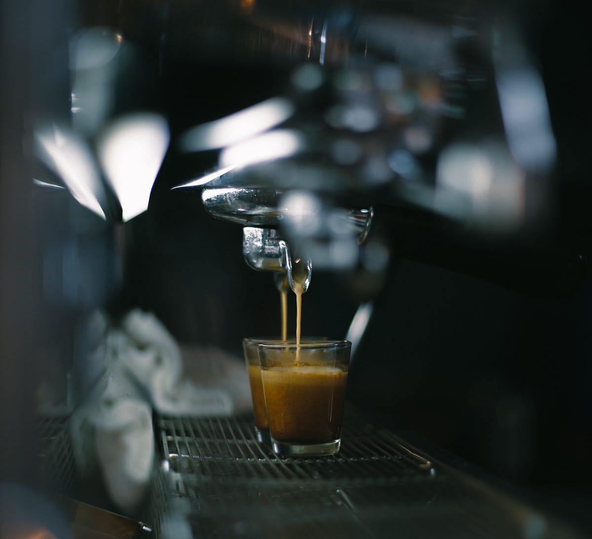 Ella & Samuel. The best barista in the world sat on a… by Paul N