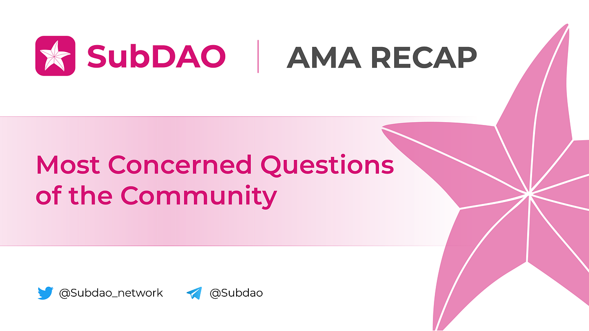 10 Most Concerned Questions on SubDAO Community