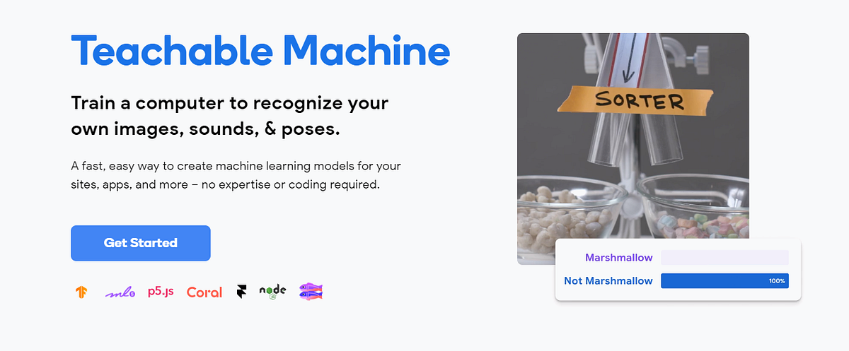 the teachable machine