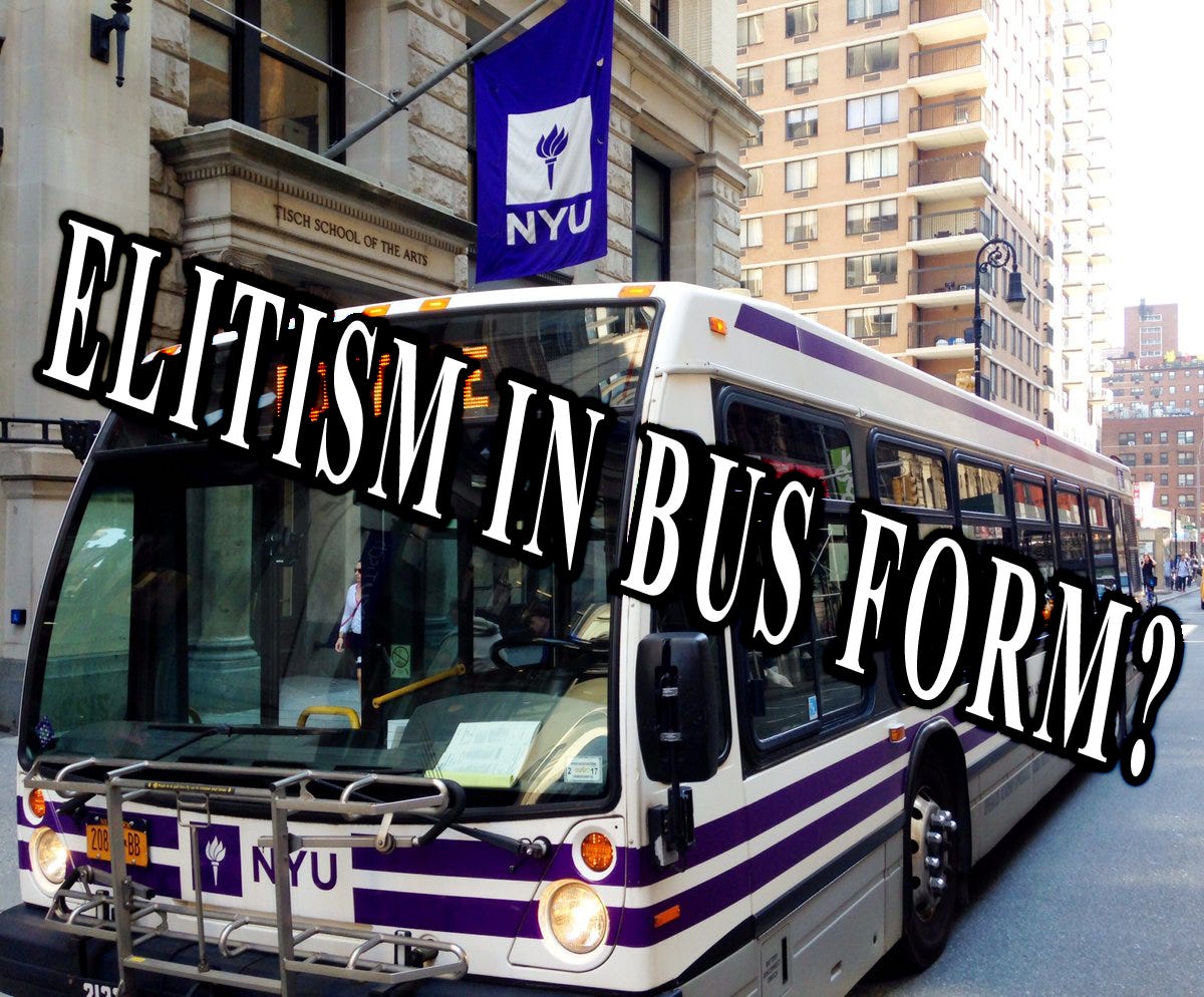 Why Does NYU Have Its Own Private Bus System? by John Hollands NYU