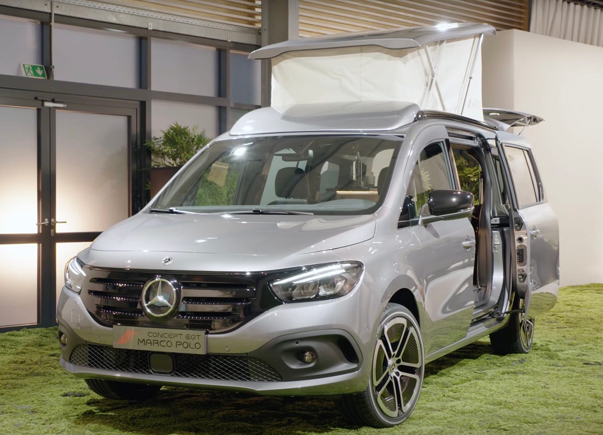 Micro Camper Van Mercedes Benz EQT Marco Polo Camper By Jeffrey Clos 