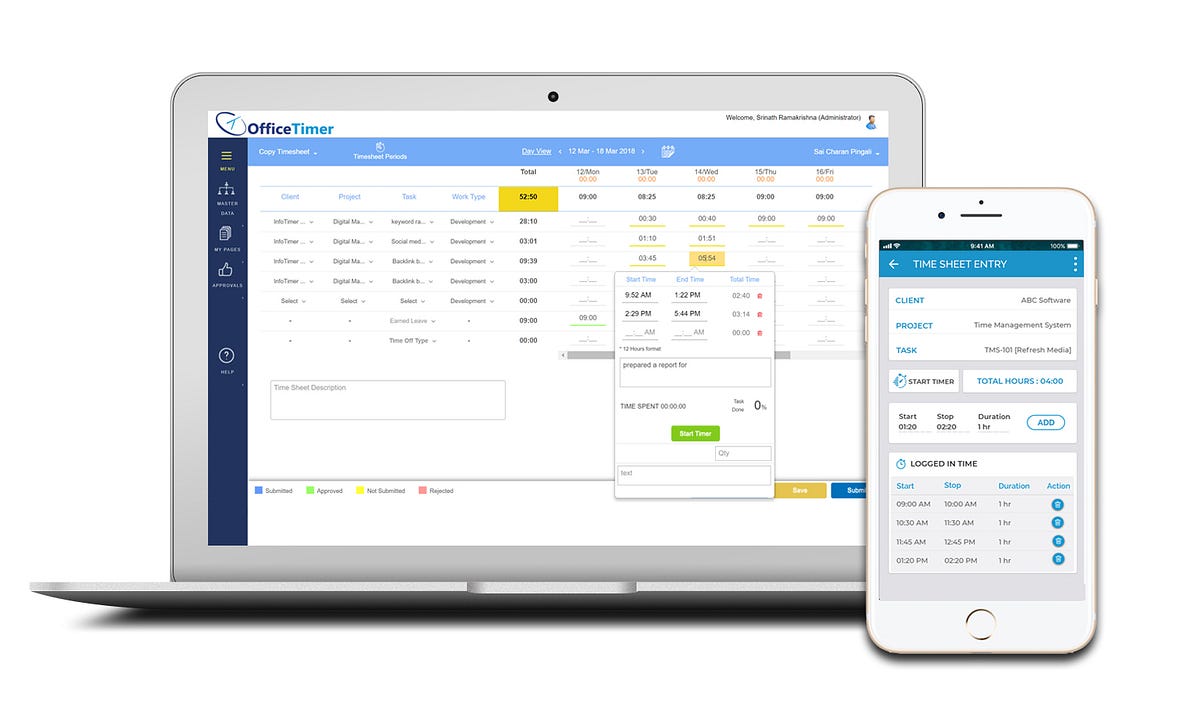 Top 5 Best Timesheet Software Reviewed OfficeTimer by OfficeTimer