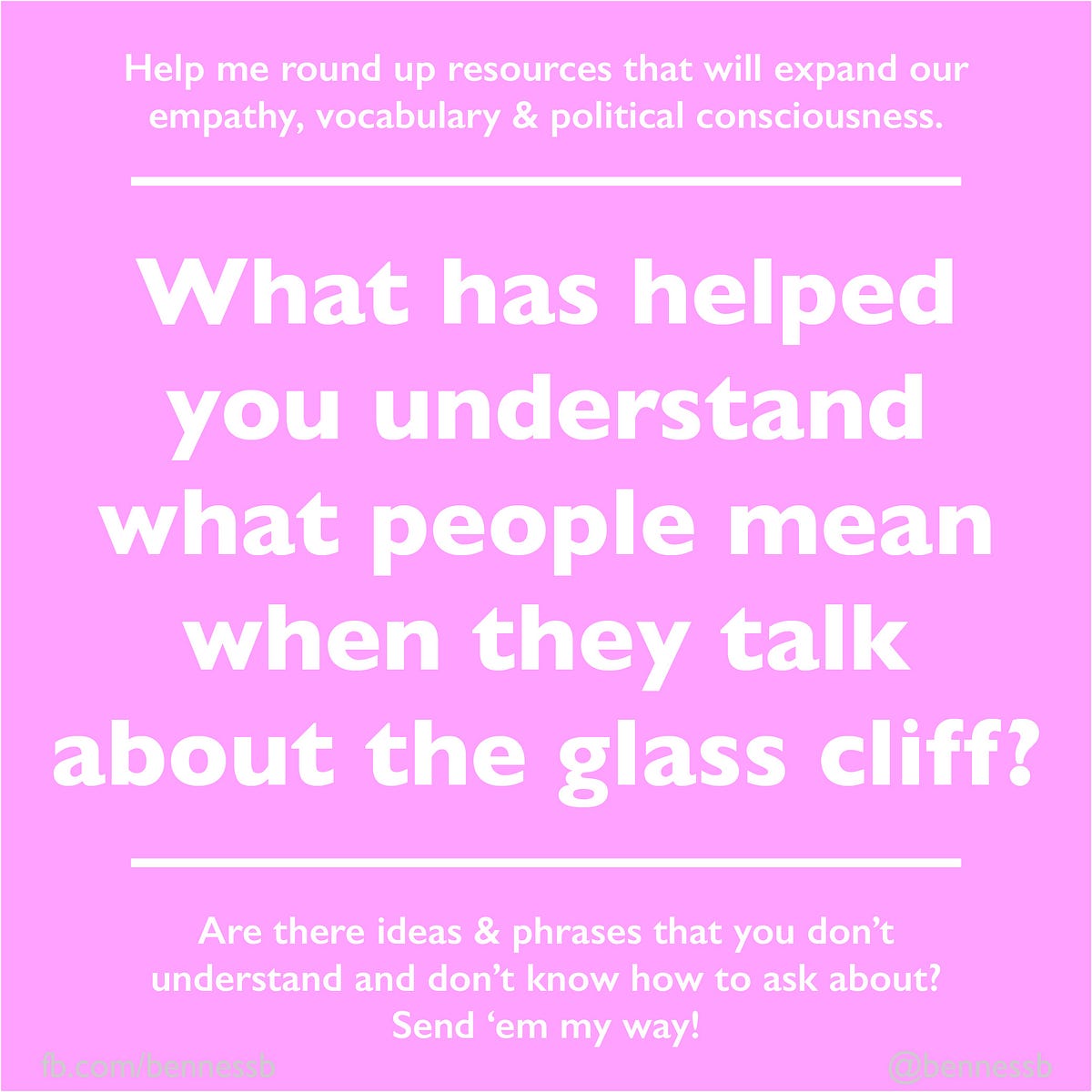 The glass cliff what people mean by Brianne Benness Medium