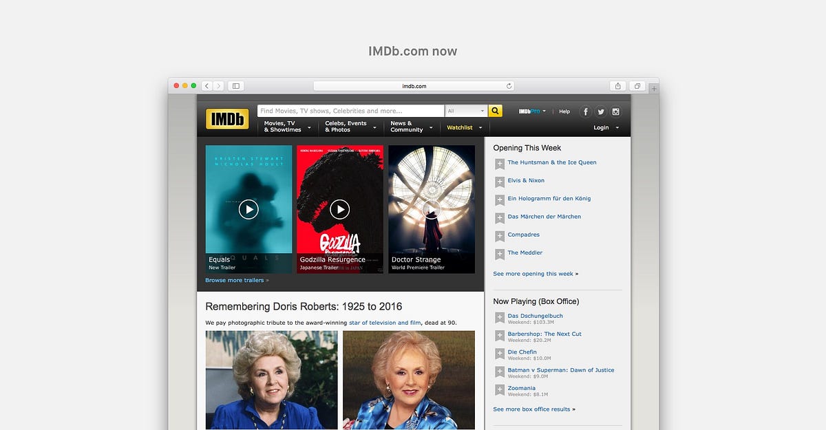 Case Study On Imdb Com Rethink Internet Movie Database By Lorenz Wohr Medium