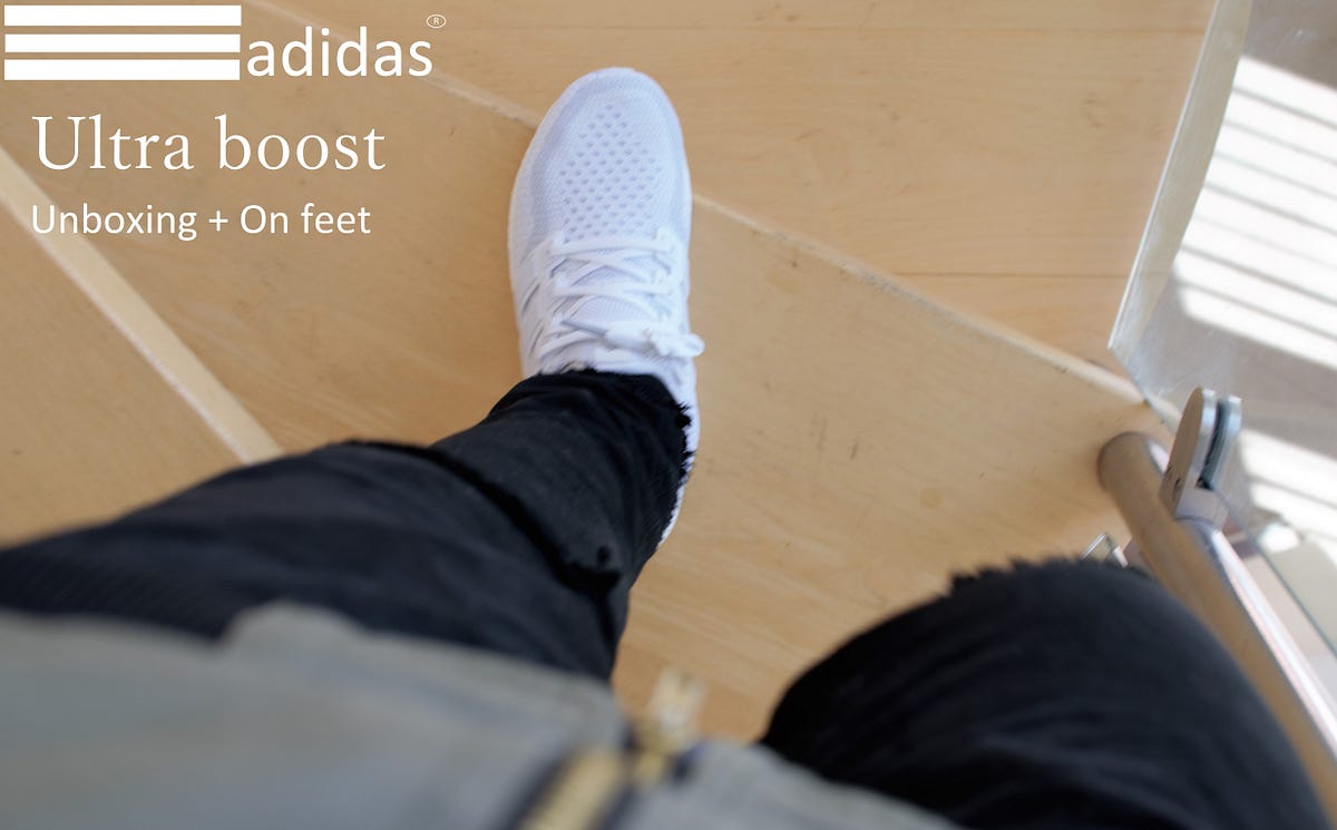 adidas ultra boost 2.0 triple white on feet