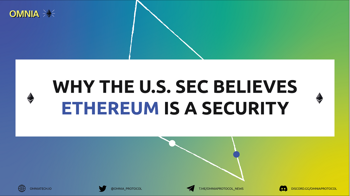 did sec call ethereum a security