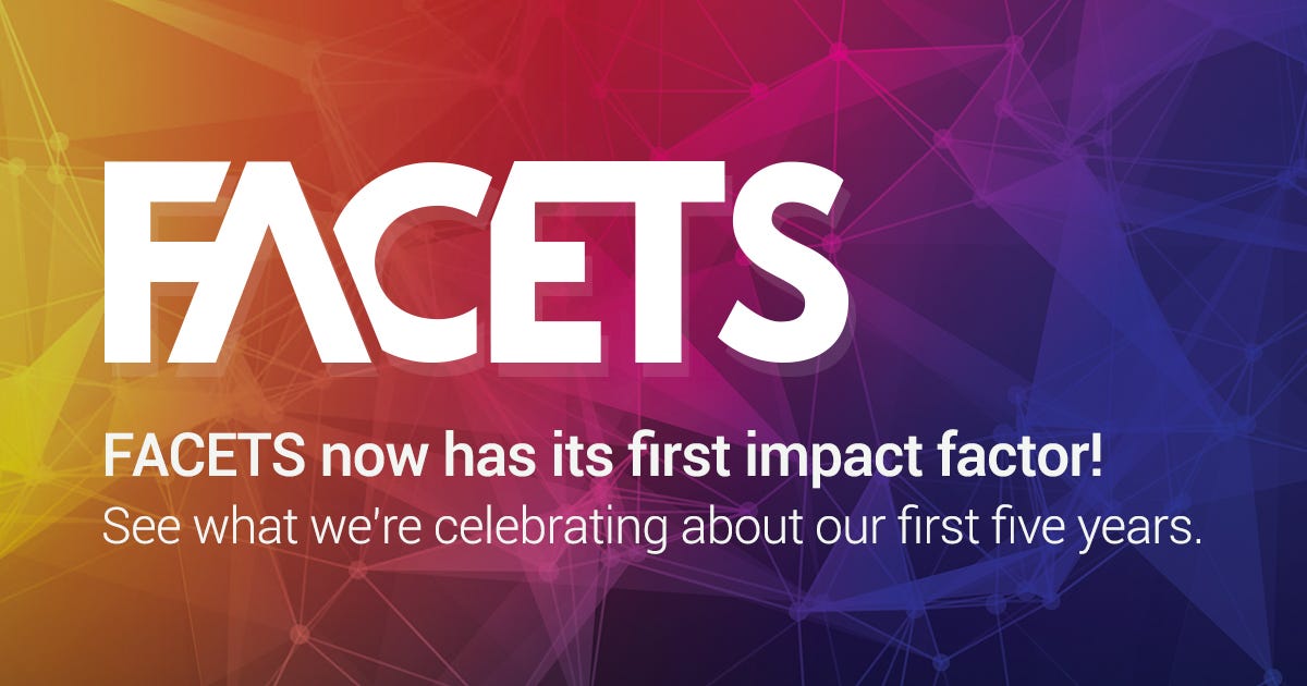 Facets Now Listed In The Science Citation Index Facets Medium