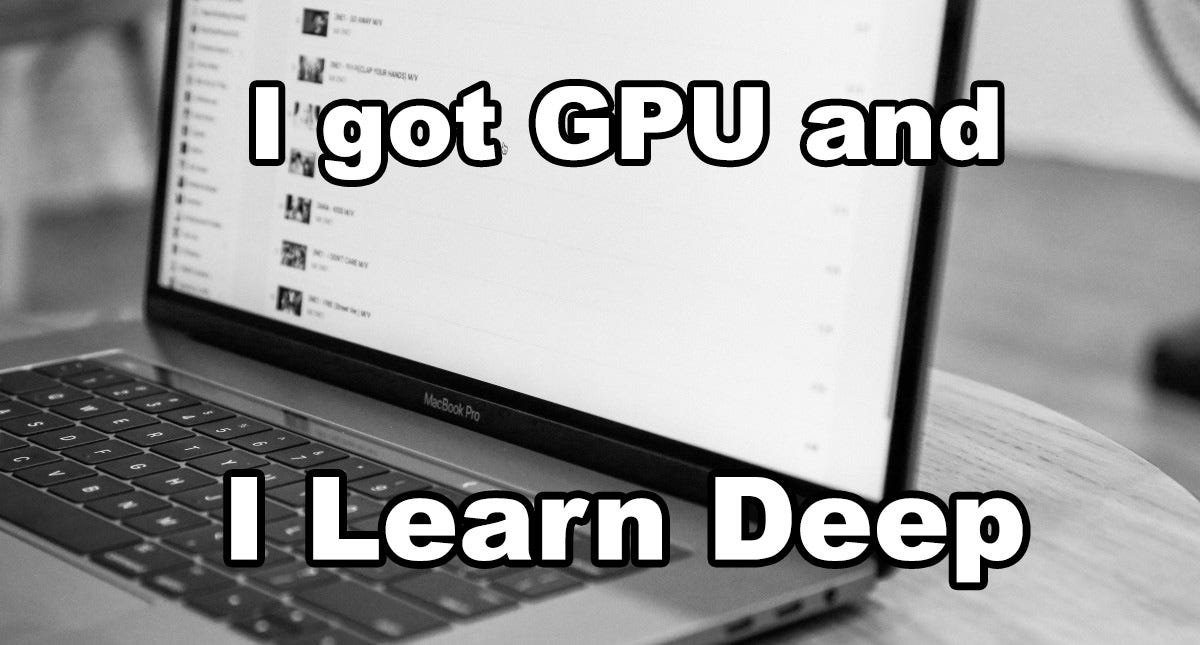 Deep Learning using GPU on your MacBook | by Frank Xu | Towards Data Science