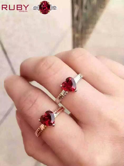 ruby stone ring design