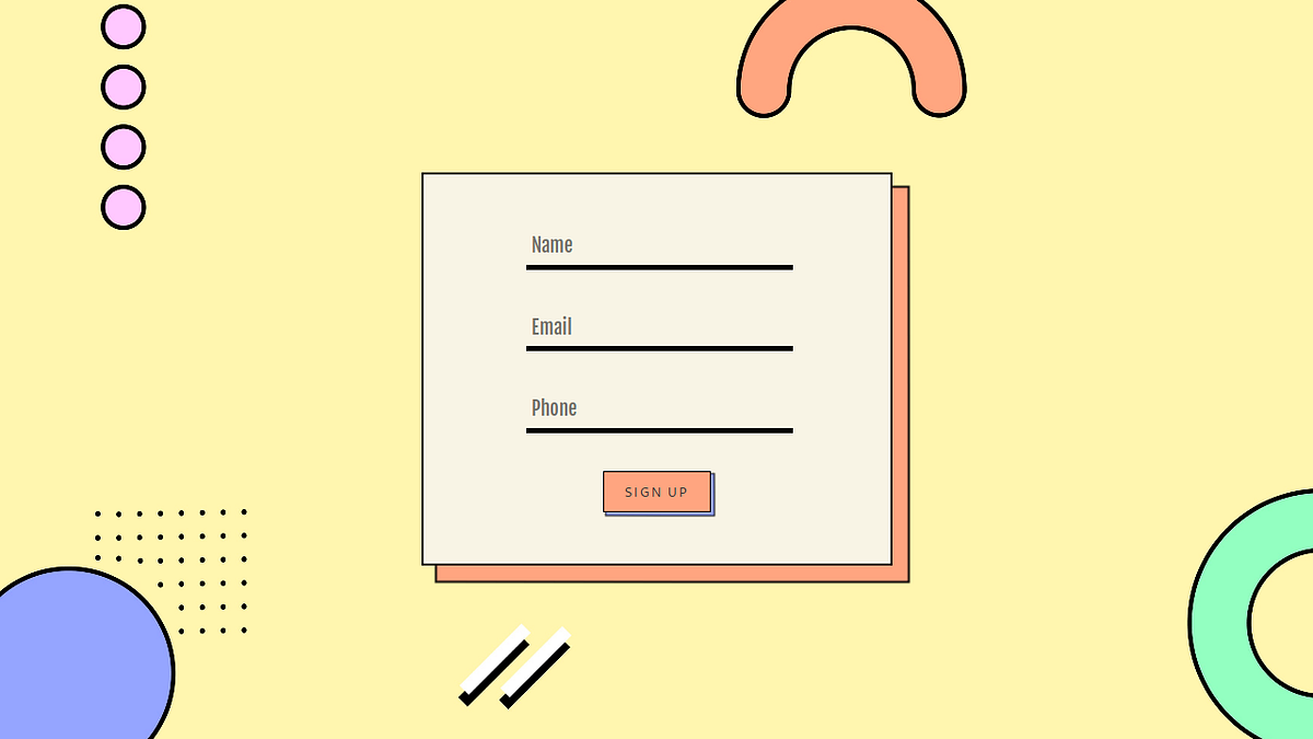 CSS Forms. Collection of free HTML and CSS form… | by freefrontend.com |  Medium