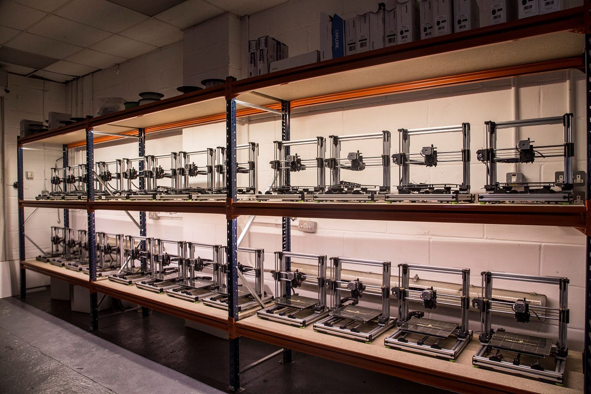 A 3D Printing Farm. As 3D printing has increased, companies… | by Ravi
