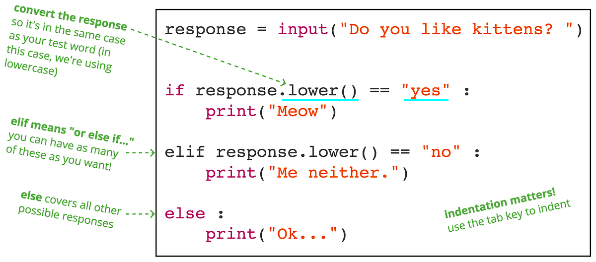 If statements!. [vocab] condition | by M. Lim | Intro to Programming ...