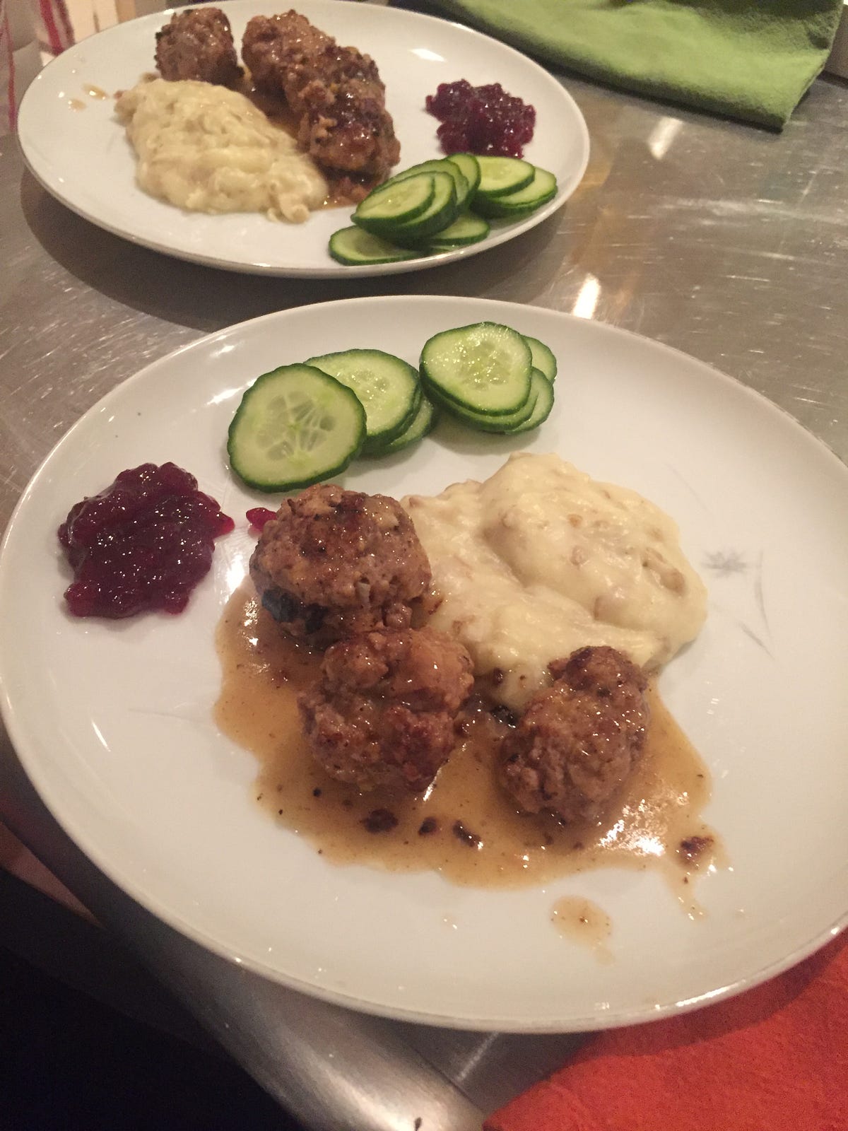 Week 3 Swedish Meatballs and Herbed Fromage Blanc (and Deviled Eggs
