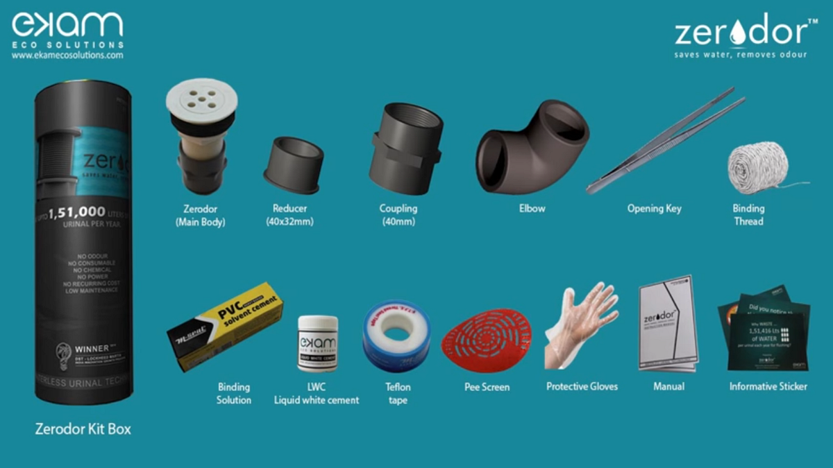 waterless urinal urinals kit better
