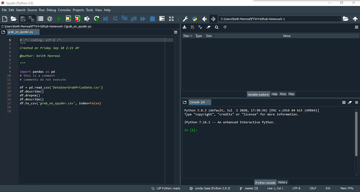 Spyder and command line introduction to spyder and command line by
