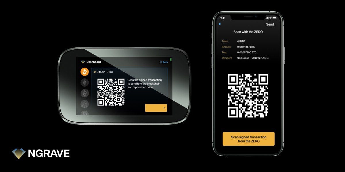 QR-code based hardware wallet NGRAVE ZERO | NGRAVE