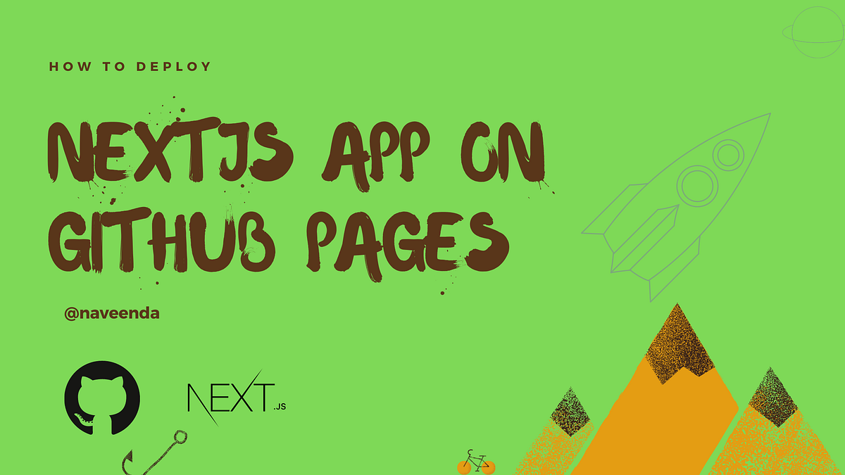 How to Deploy Next.js App on GitHub Pages
