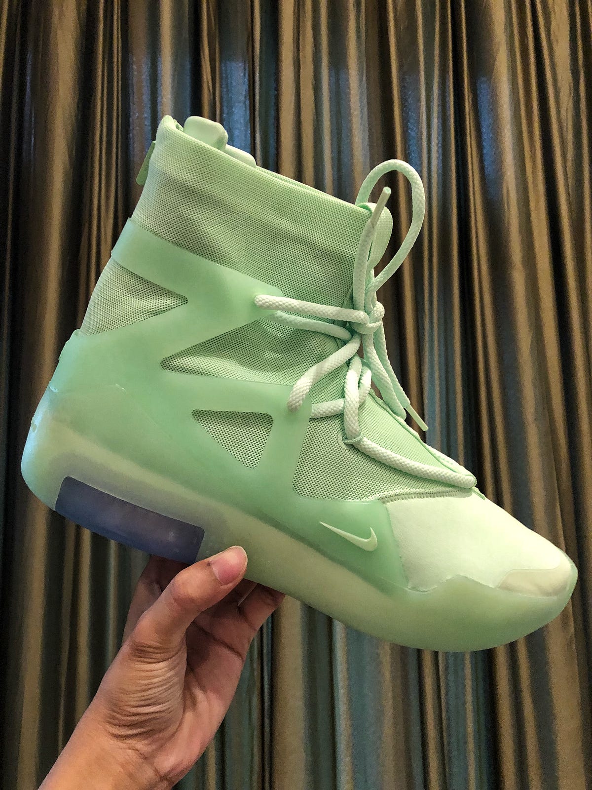 fear of god green shoes