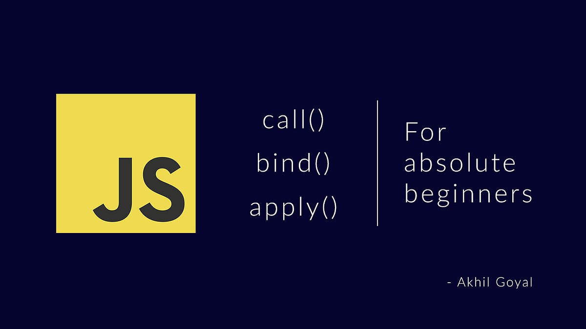Understanding Call(), Bind() & Apply() Methods in JavaScript In Simplest Way!