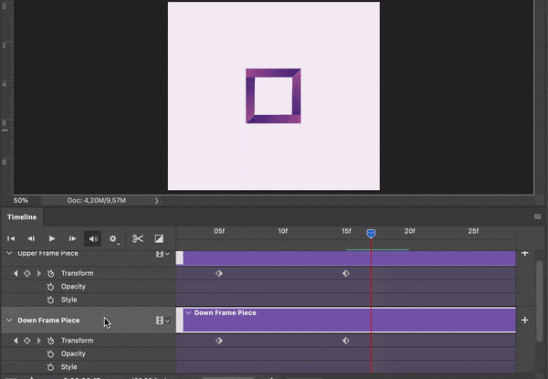 Photoshop Motion Graphics Separating Frames
