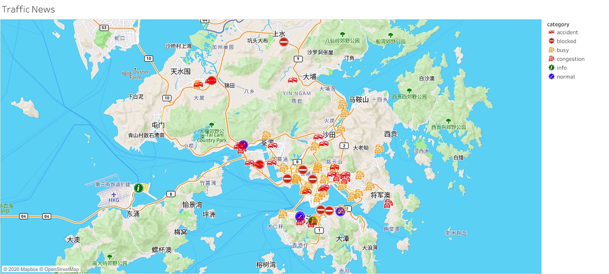 Visualizing Traffic Conditions Based on Radio Traffic News by Joshua